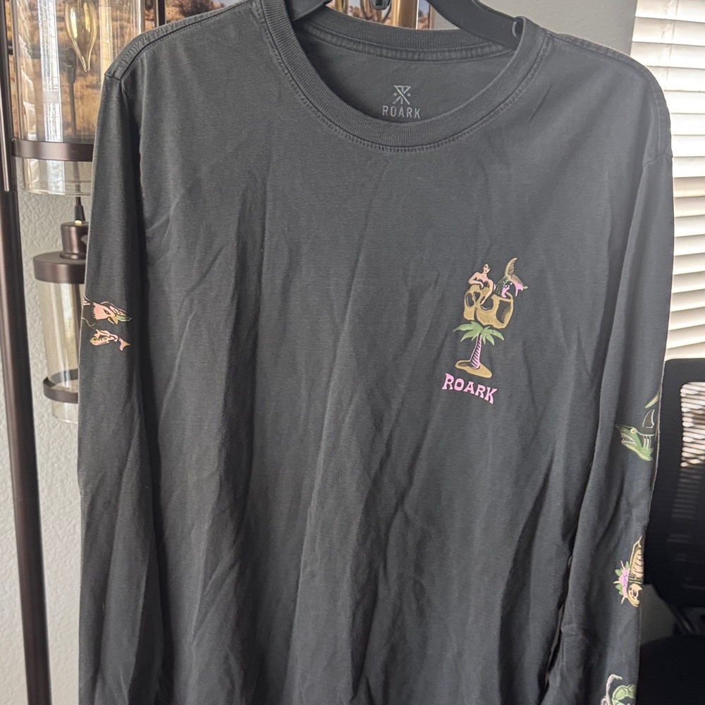 Roark Charcoal Long Sleeve with Vibrant Graphics